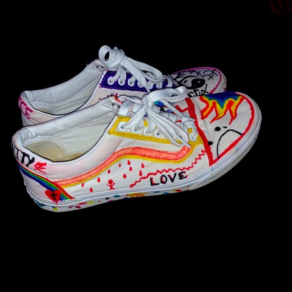 juice wrld custom shoes vans
